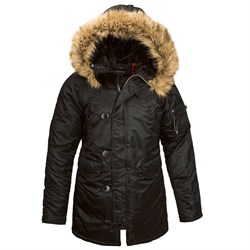 Куртка аляска женская N-3B W Parka Black - фото 12710