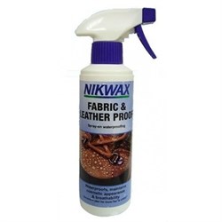 Водоотталкивающая пропитка для обуви Nikwax Fabrick and Leather Spray 300мл - фото 13925