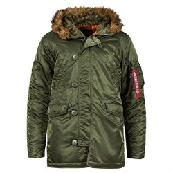 Куртка аляска N-3B Parka Slim Fit Sage Alpha - фото 14375