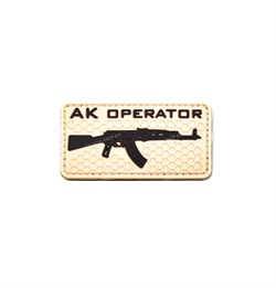 Шеврон на липучке ПВХ AK Operator - фото 16641