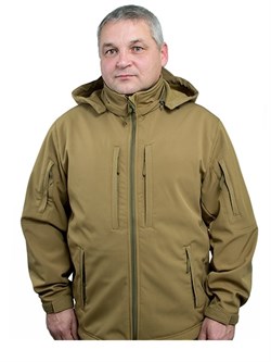 Куртка soft shell Mistral coyote brown - фото 19533