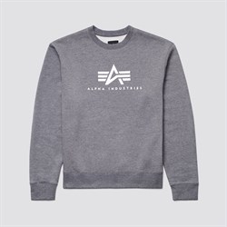 Свитшот Basic Logo Crewneck Sweatshirt Alpha Grey - фото 20280