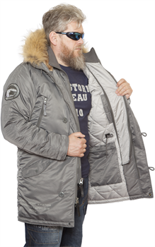 Куртка аляска Apolloget Expedition Gun Grey - фото 21070