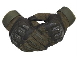 Перчатки тактические с дополнительной защитой олива - фото 24068