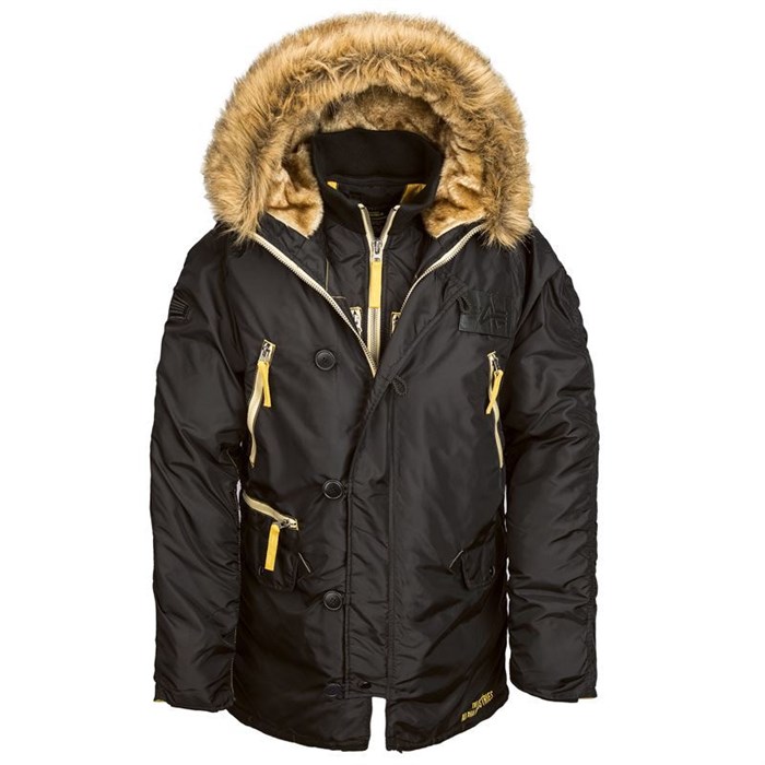 Куртка аляска N-3B Inclement Parka Black Alpha - фото 25760