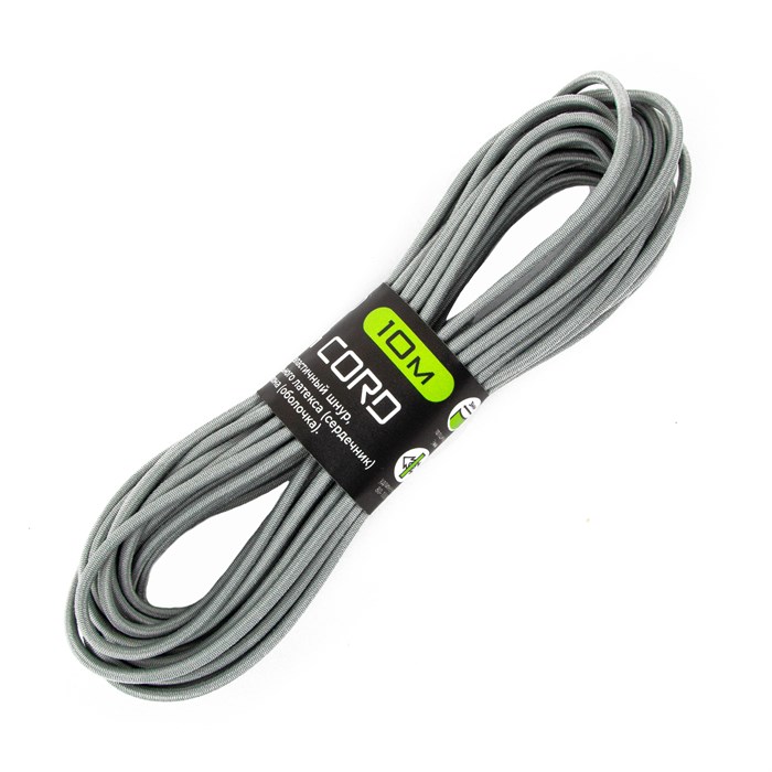 Шнур 3мм Shock cord 10м grey 95567 - фото 27349