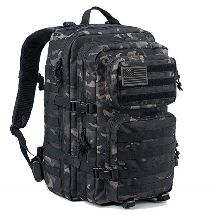 Рюкзак тактический 45л со стропами molle multicam black - фото 28912