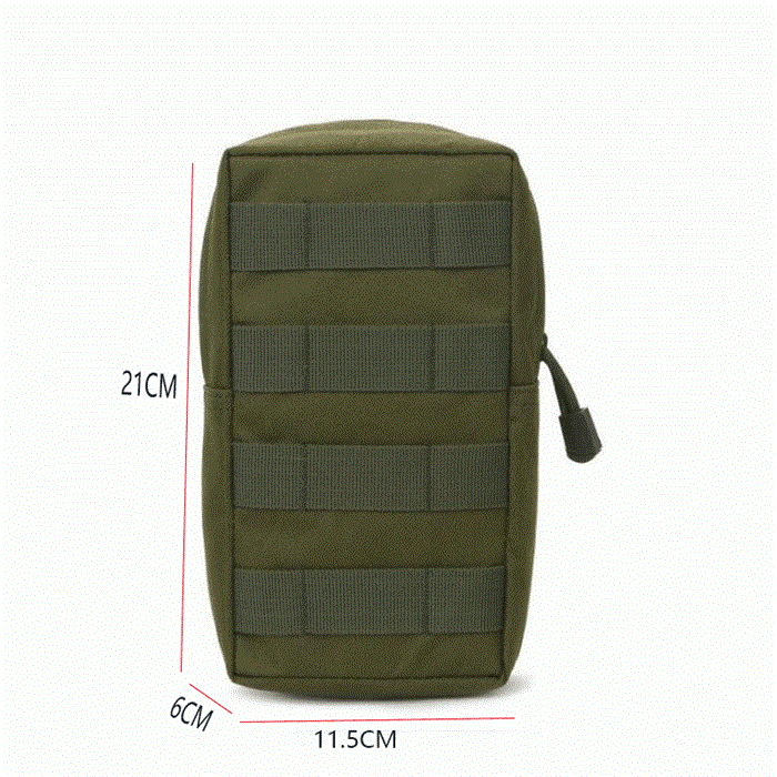 Подсумок универсальный вертикальный molle олива - фото 28940