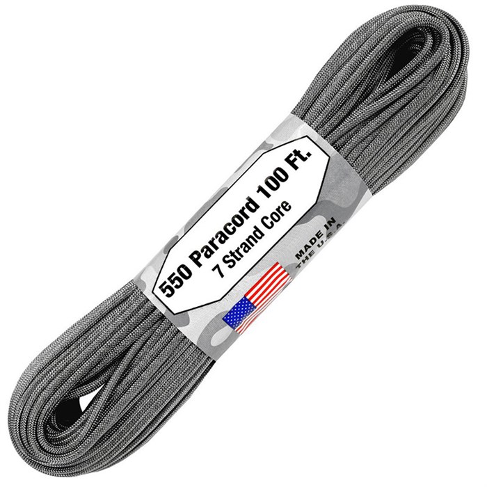 Шнур паракорд 550 Atwood Rope 100ft graphite - фото 29263