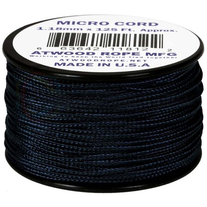 Шнур паракорд Micro Cord Atwood Rope 125ft Black - фото 29273