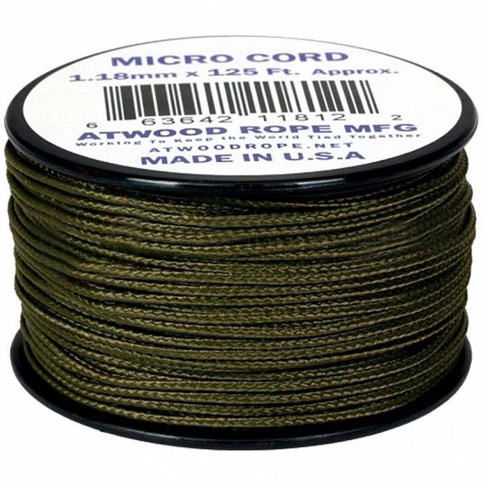 Шнур паракорд Micro Cord Atwood Rope 125ft Woodland - фото 29295