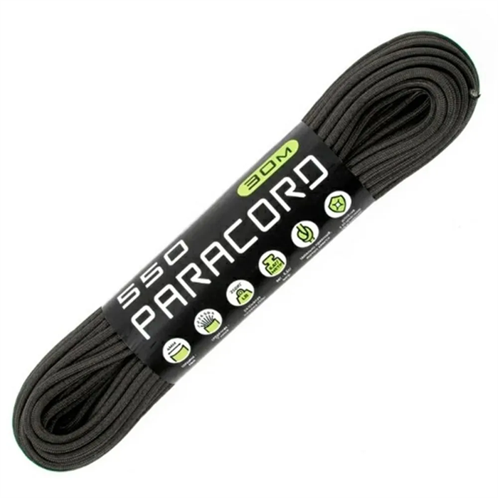 Шнур паракорд 550 Cord nylon 30м graphite - фото 31815