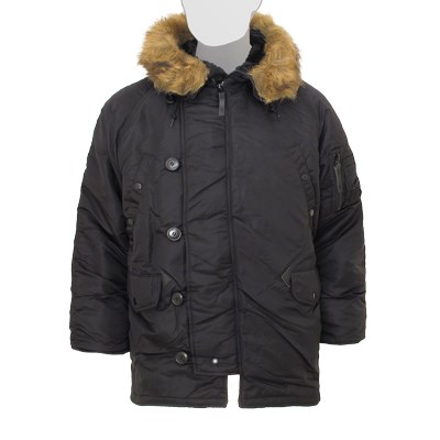 Куртка аляска N-3B Parka Black Alpha - фото 33489