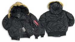 Куртка N-2B Flight Jacket Alpha Black - фото 5343