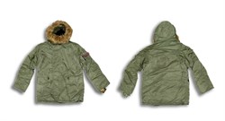 Куртка аляска N-3B Parka Sage Green Alpha - фото 5383