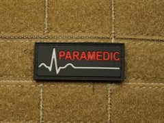 Шеврон на липучке Paramedic прямоугольный