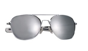 Очки с чехлом G.I. Type Pilot's Aviator Chrome Mirror