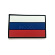 Шеврон на липучке ПВХ Российский флаг малый