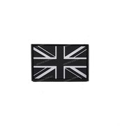 Шеврон на липучке PVC Флаг Великобритании черно-белый