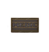 Шеврон ПВХ на липучке Medic на оливе