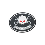 Шеврон ПВХ на липучке Mechanic черный