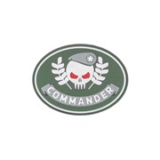 Шеврон ПВХ на липучке Commander олива