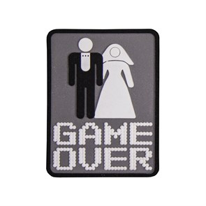 Шеврон на липучке ПВХ Game over