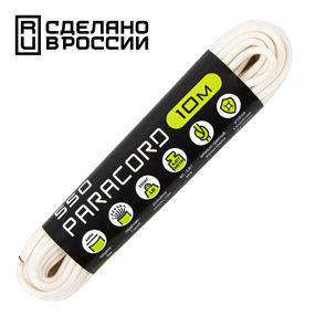 Шнур паракорд 550 Cord nylon 10м white