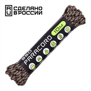 Шнур паракорд 550 Cord nylon 10м forest camo