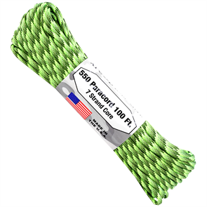 Шнур паракорд 550 Atwood Rope 100ft radioactive