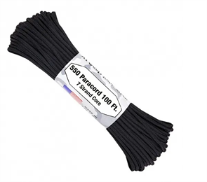 Шнур паракорд 550 Atwood Rope 100ft black