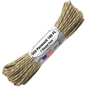 Шнур паракорд 550 Atwood Rope 100ft desert