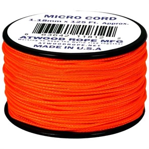 Шнур паракорд Micro Cord Atwood Rope 125ft Neon orange