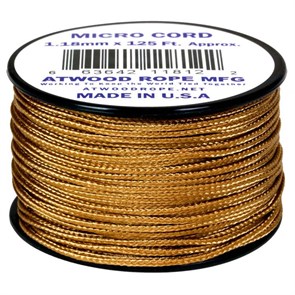 Шнур паракорд Micro Cord Atwood Rope 125ft Tan