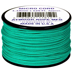 Шнур паракорд Micro Cord Atwood Rope 125ft Teal