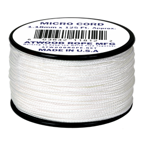 Шнур паракорд Micro Cord Atwood Rope 125ft White