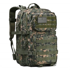 Рюкзак тактический 45л со стропами molle digital woodland