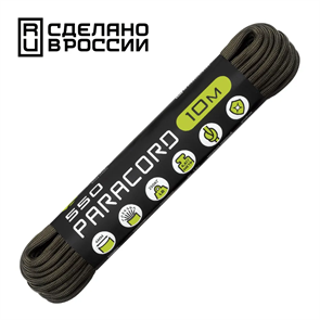 Шнур паракорд 550 CORD nylon 10м khaki