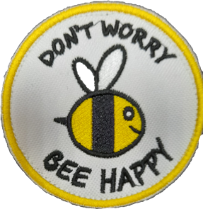Шеврон на липучке Bee Happy 203901