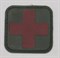 Шеврон на липучке Medic PVC красный на зеленом - фото 10839