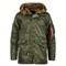 Куртка аляска N-3B Parka Slim Fit Sage Alpha - фото 14375