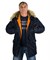 Куртка аляска N3B Husky Long Replica Blue/Orange - фото 21653