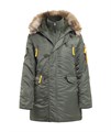 Куртка аляска женская N3B Husky Women's Olive/Yellow - фото 25815