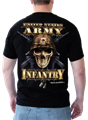Футболка Black Ink Design Army Infantry Skull черная - фото 26780