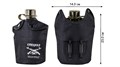 Фляга пластиковая 1л в чехле с кружкой черная с эмблемой Спецназ 96739 Фляга пластиковая 1л в чехле с кружкой черная с эмблемой Спецназ 96739
