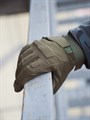 Перчатки тактические 2 застежки мягкие олива rep-427olive