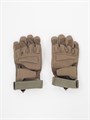 Перчатки тактические 2 застежки мягкие олива rep-427olive