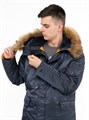 Куртка аляска N-3B Parka Slim Fit Steel Blue Alpha MJN31210SBO