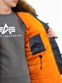 Куртка аляска N-3B Parka Slim Fit Steel Blue Alpha MJN31210SBO