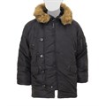 Куртка аляска N-3B Parka Black Alpha - фото 33489